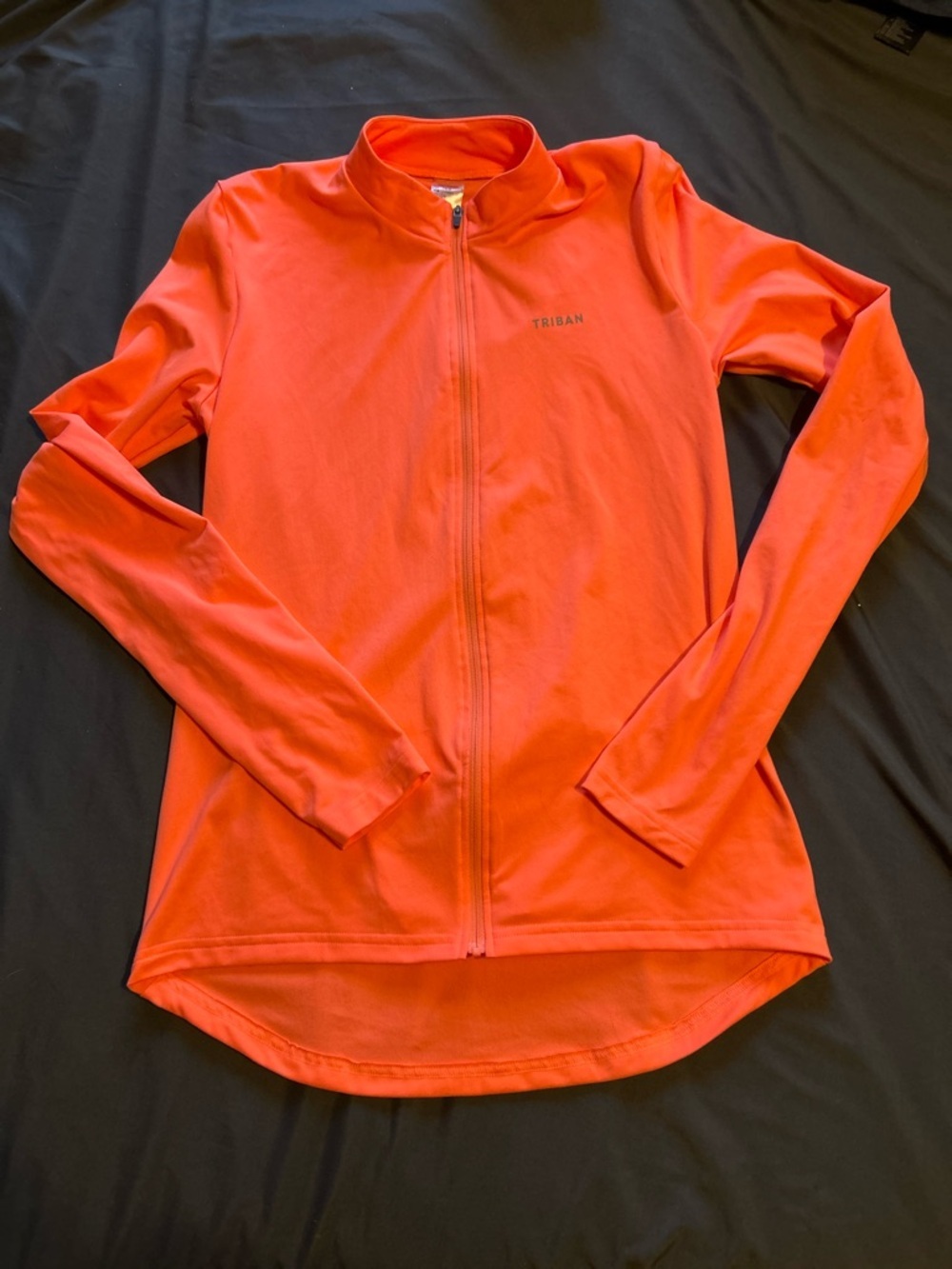 Triban Women's Full-Zip Utility Jacket in Bright Orange